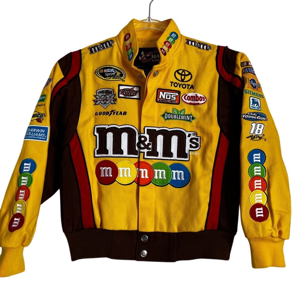 NASCAR Vtg deadstock M&Ms Kyle Busch Bomber jacket youth small